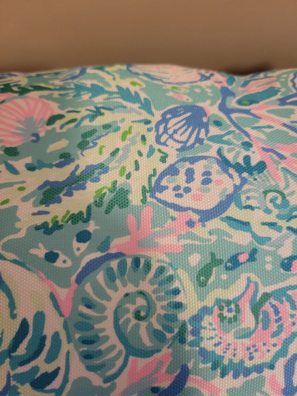 Lilly Pulitzer Sea Life Print Tassel Pillow